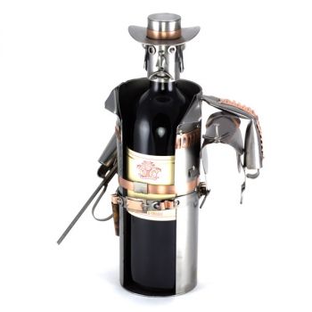 WEINFLASCHENHALTER COWBOY MIT SATTEL