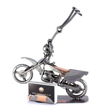 MOTOCROSS FREESTYLE MIT VISITENKARTEN-HALTER