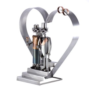 HOCHZEITSPAAR MIT HERZ XXL-SCHRAUBENM