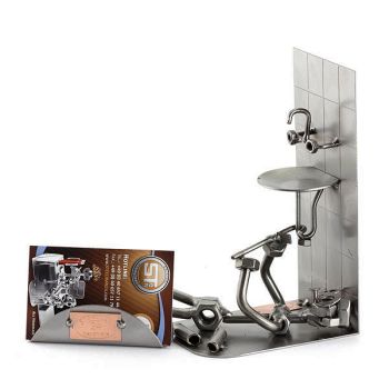 KLEMPNER MIT VISITENKARTEN-HALTER