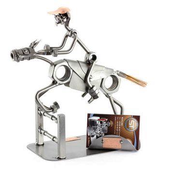 SPRINGREITER MIT VISITENKARTEN-HALTER