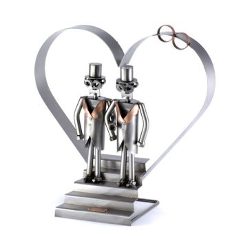 HOCHZEITSPAAR MIT HERZ XXL-SCHRAUBENM