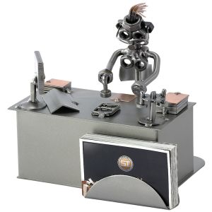 PUBLIC SERVANT (FEMALE) WITH BUSINESS CARD HOLDER