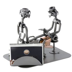 PEDICURIST (MALE) WITH BUSINESS CARD HOLDER